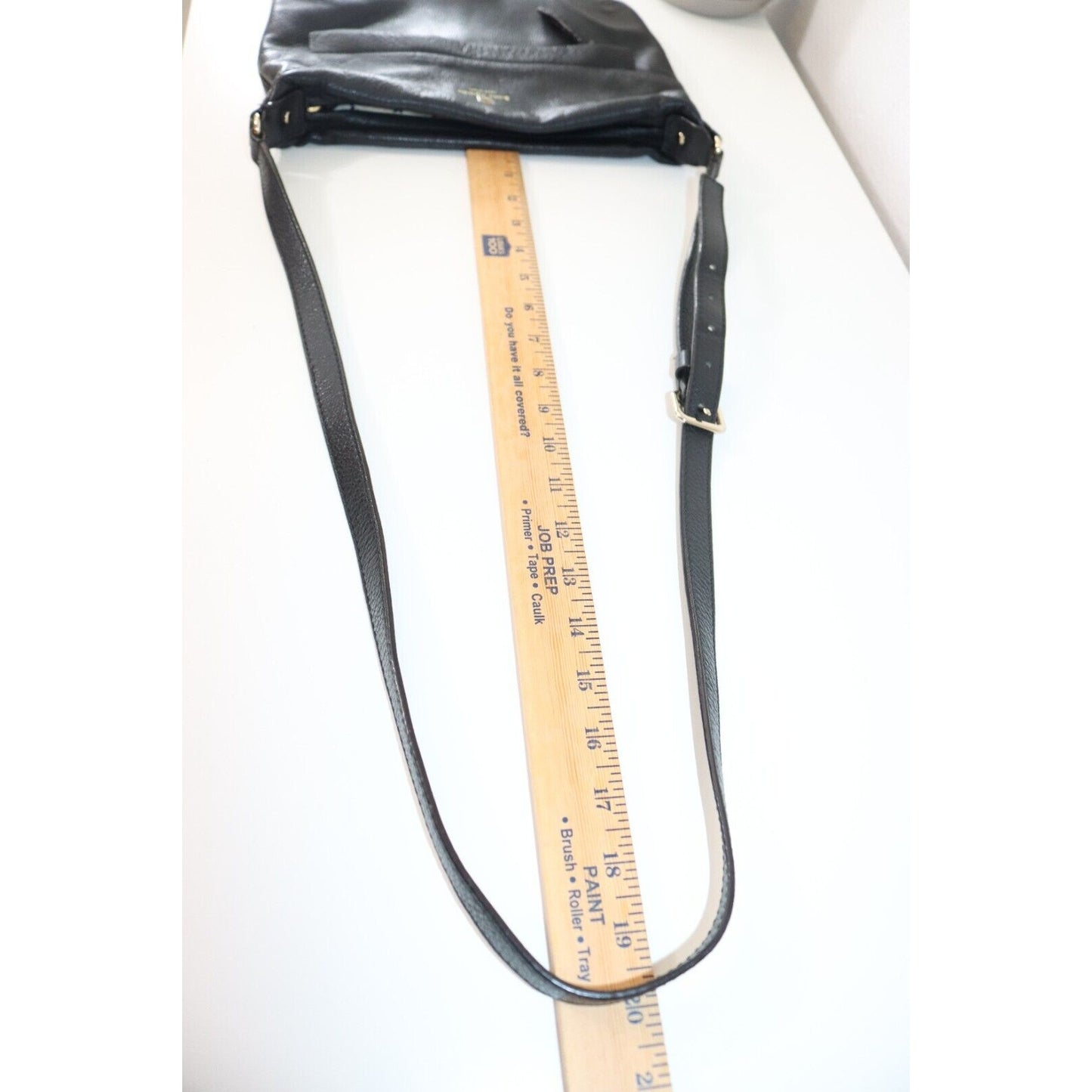 Kate Spade Crossbody Leather Black Lined Adjustable