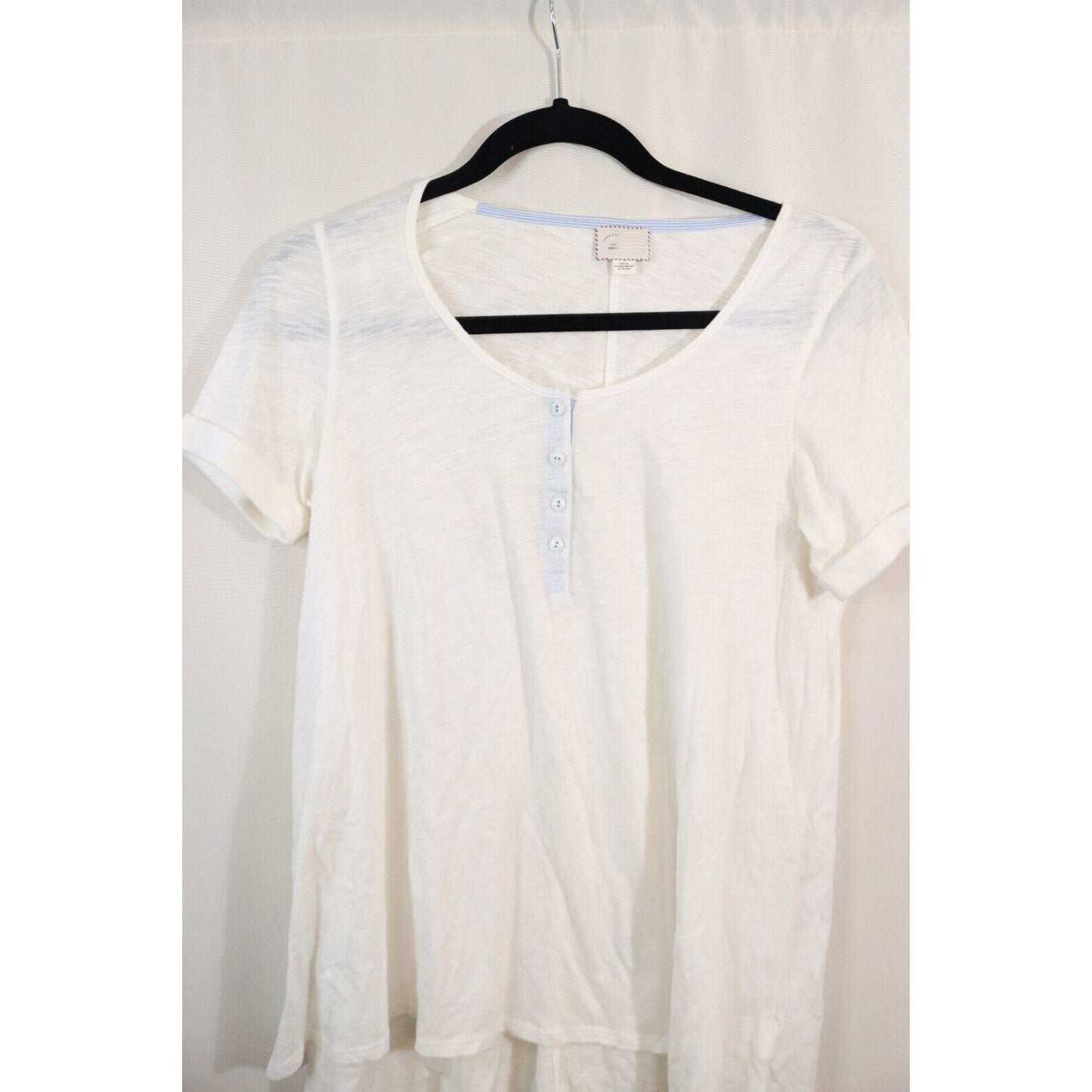 Antropologie White Top Size Small Cotton Short Sleeve