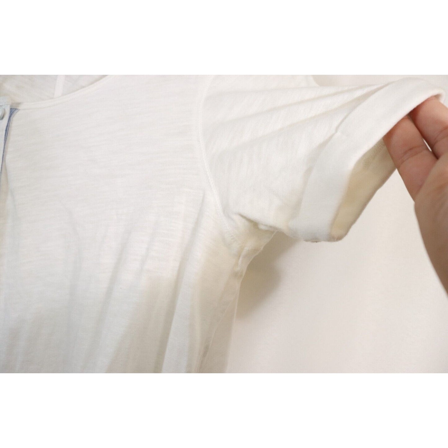 Antropologie White Top Size Small Cotton Short Sleeve