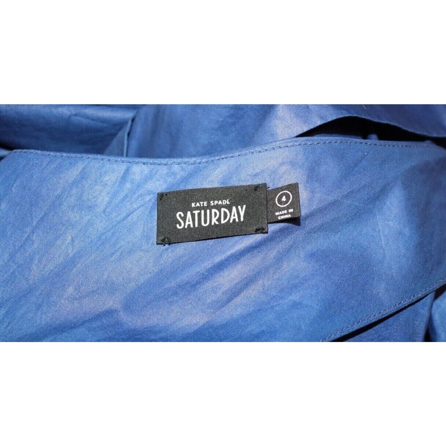 Kate Spade Saturday Blue Mini Dress Cris-Cross Back Size 4