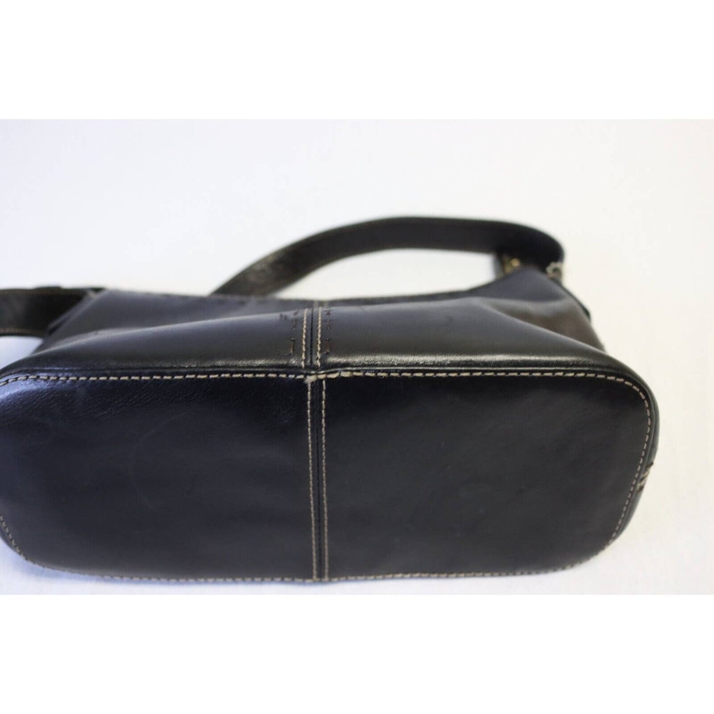 Vintage Fossil Black Leather Handbag