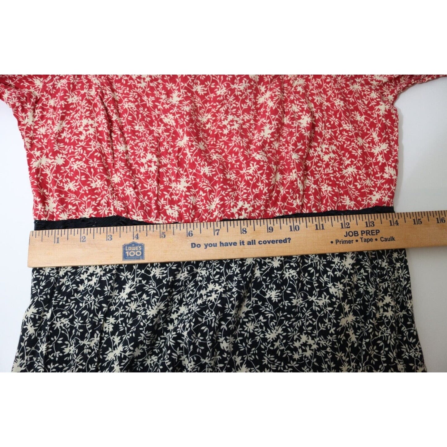 Asos Jumpsuit Red/Black/White Floral Size 10