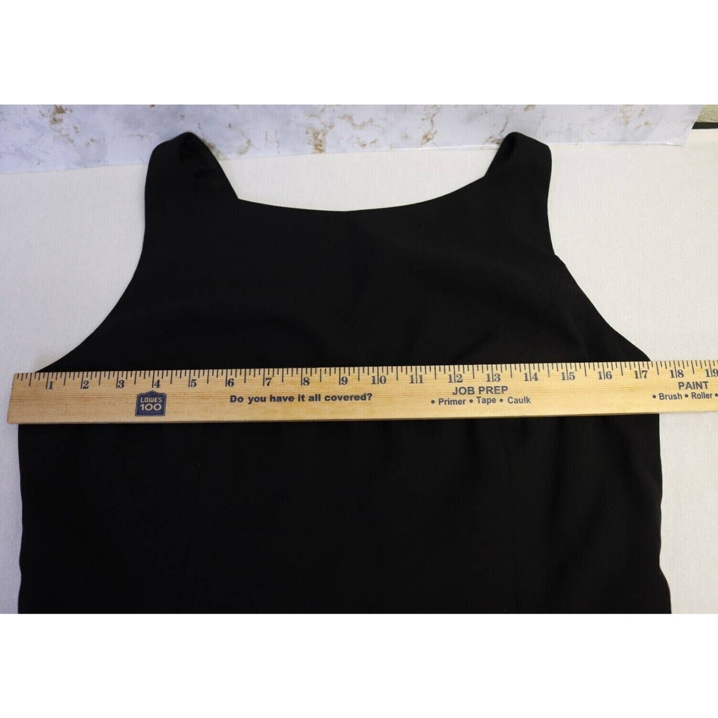 Laundry By Shelli Segal Black Evening Dress Sleeveless V Neck 56" Size 14 (27)