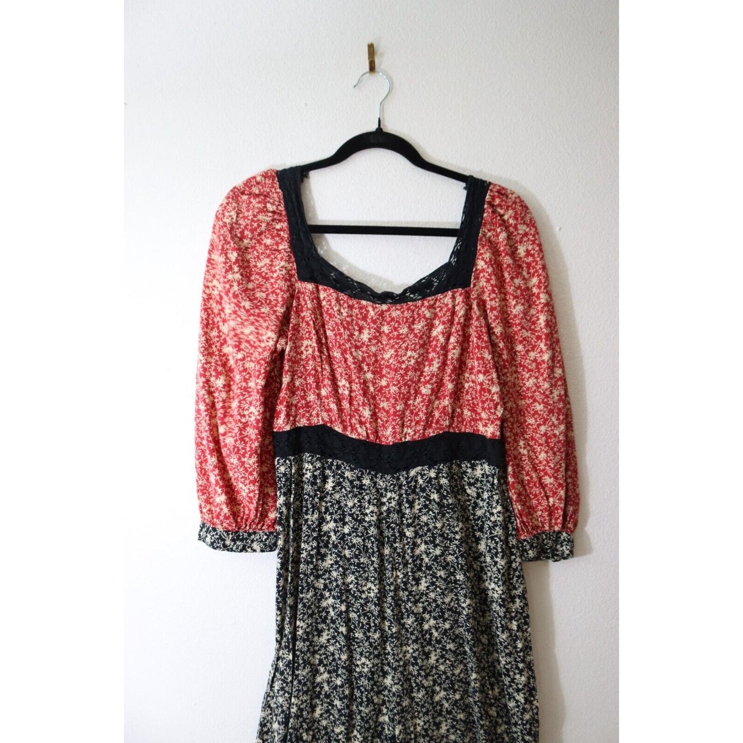 Asos Jumpsuit Red/Black/White Floral Size 10