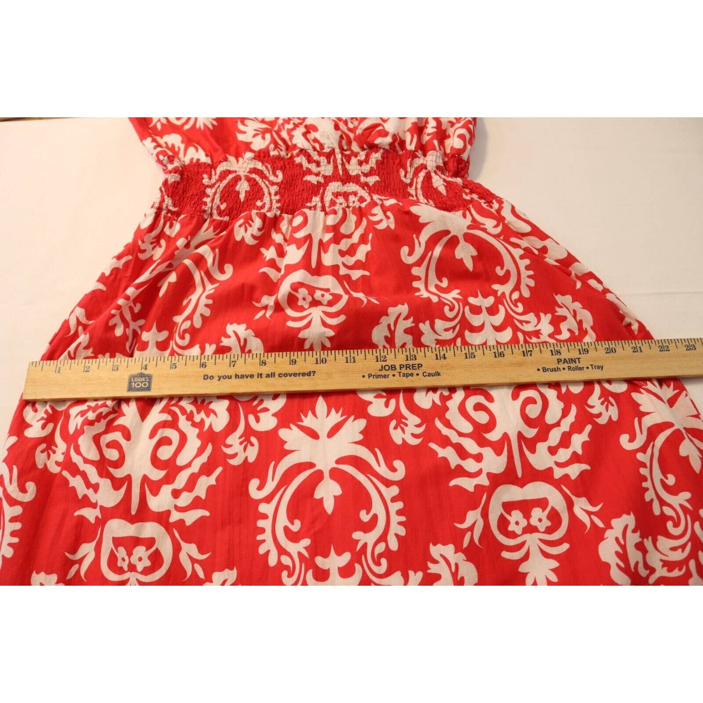 Merona Maxi Dress Medium 100% Cotton Sleeveless V Neck