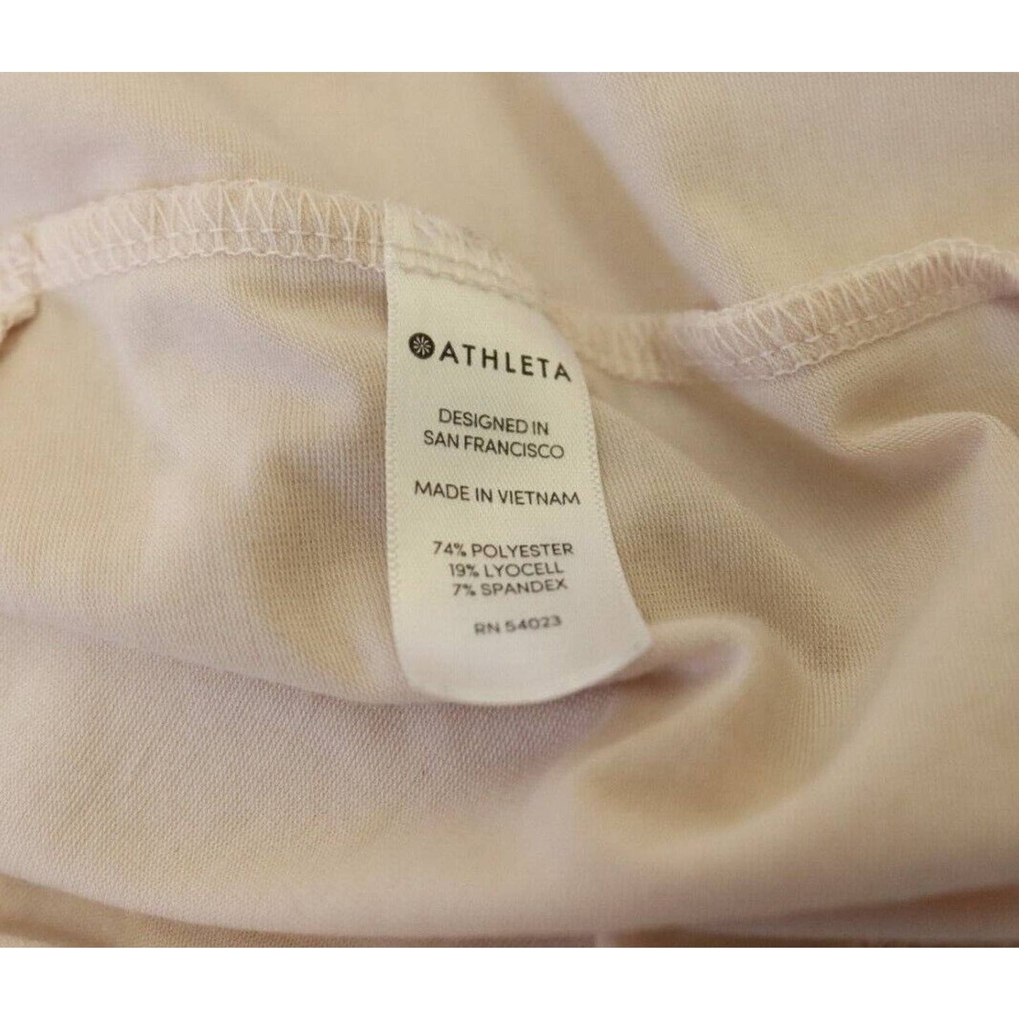 Athleta Pink Long Sleeve Activewear Small Open Knot Back
