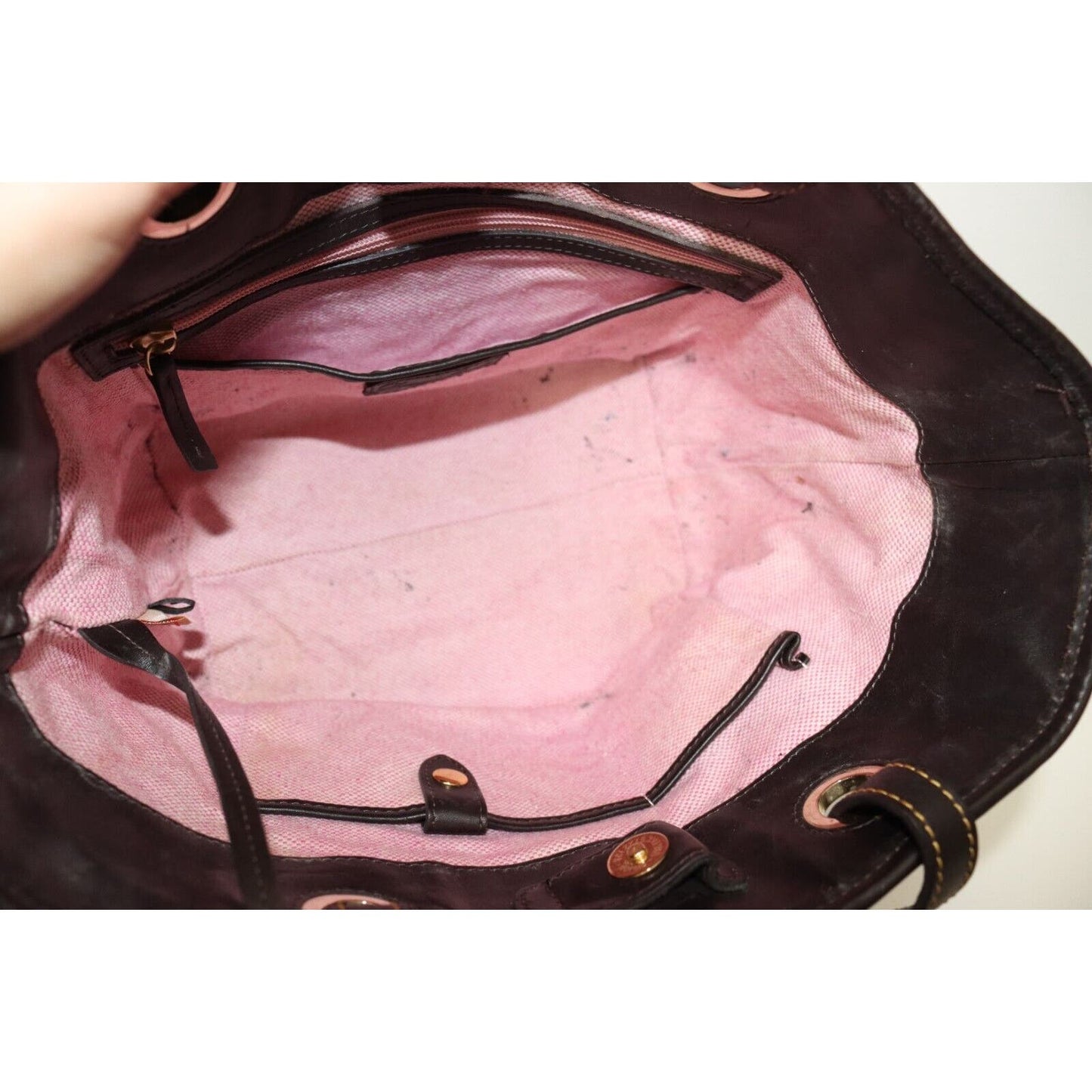 Dooney and Bourke Leather Shoulder Bag Embossed Leather