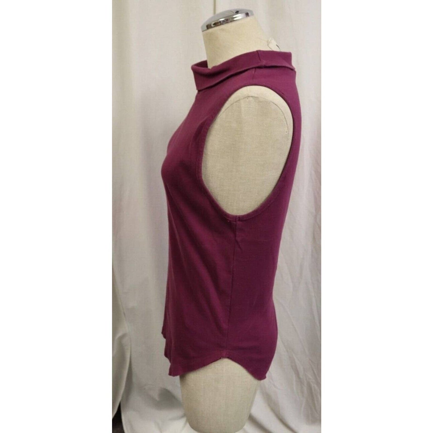 Free People Purple Mock Neck Tank Top