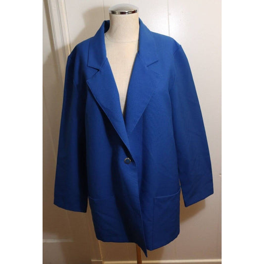 Blair Vintage Blue Blazer Size 12 Lightweight Made in USA