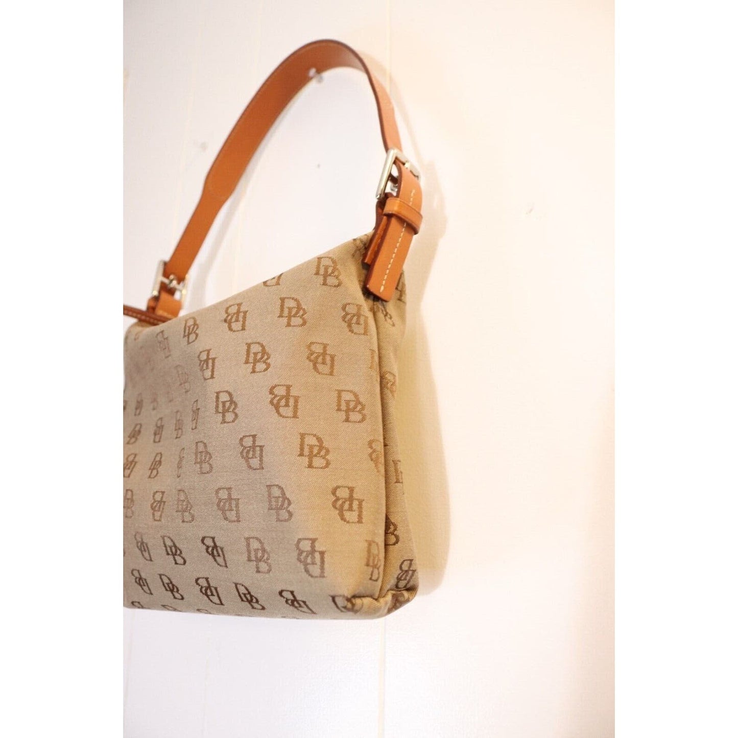 Dooney and Bourke Small Bag Shoulder Canvas and Leather Bag