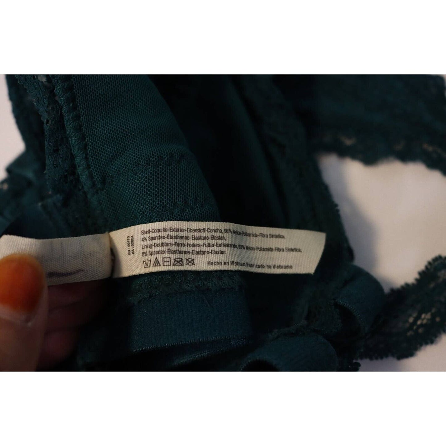 Intimately Free People Green Bra Lace Medium