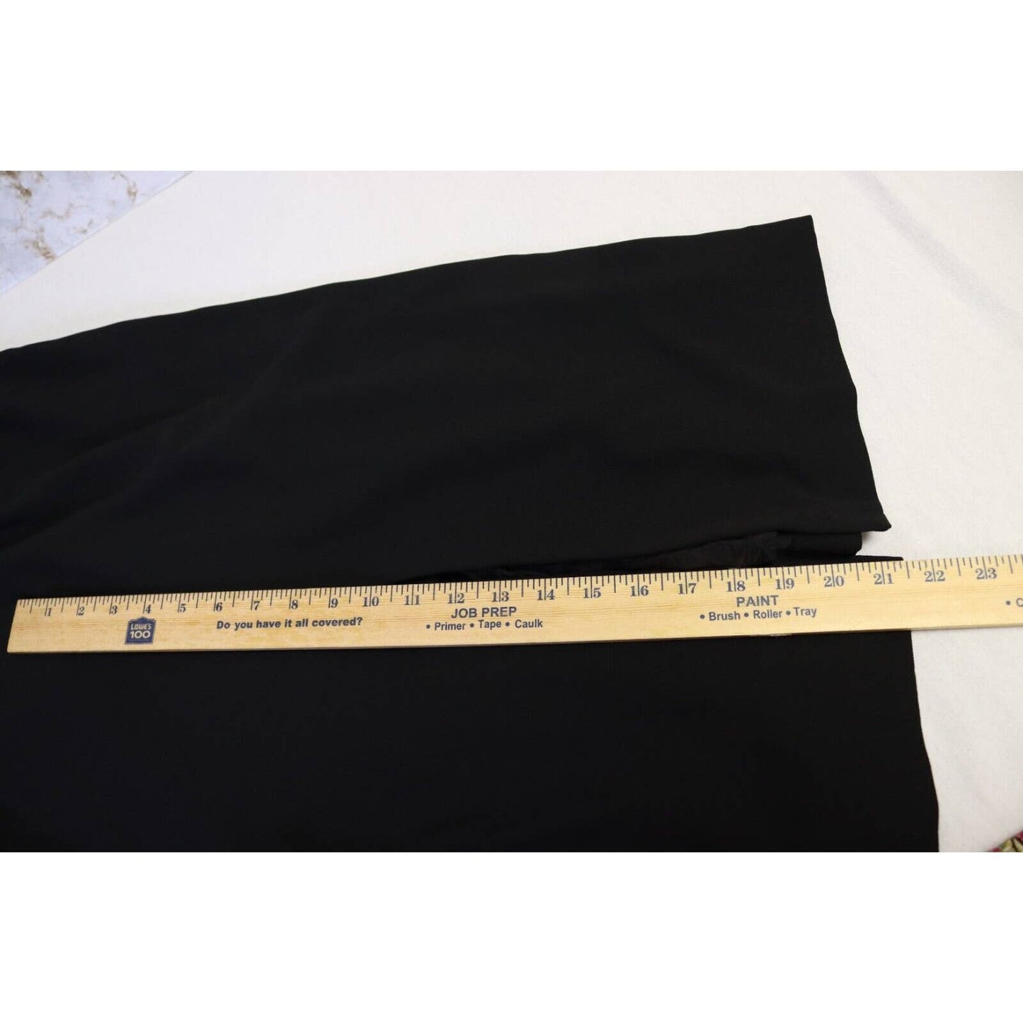 Laundry By Shelli Segal Black Evening Dress Sleeveless V Neck 56" Size 14 (27)