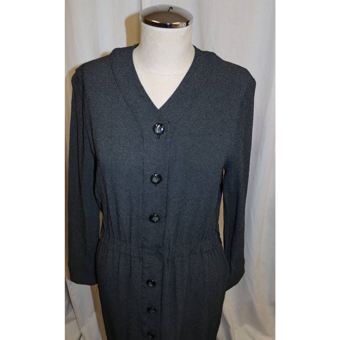 Vintage Linda Allard Ellen Tracy Button Up Dress