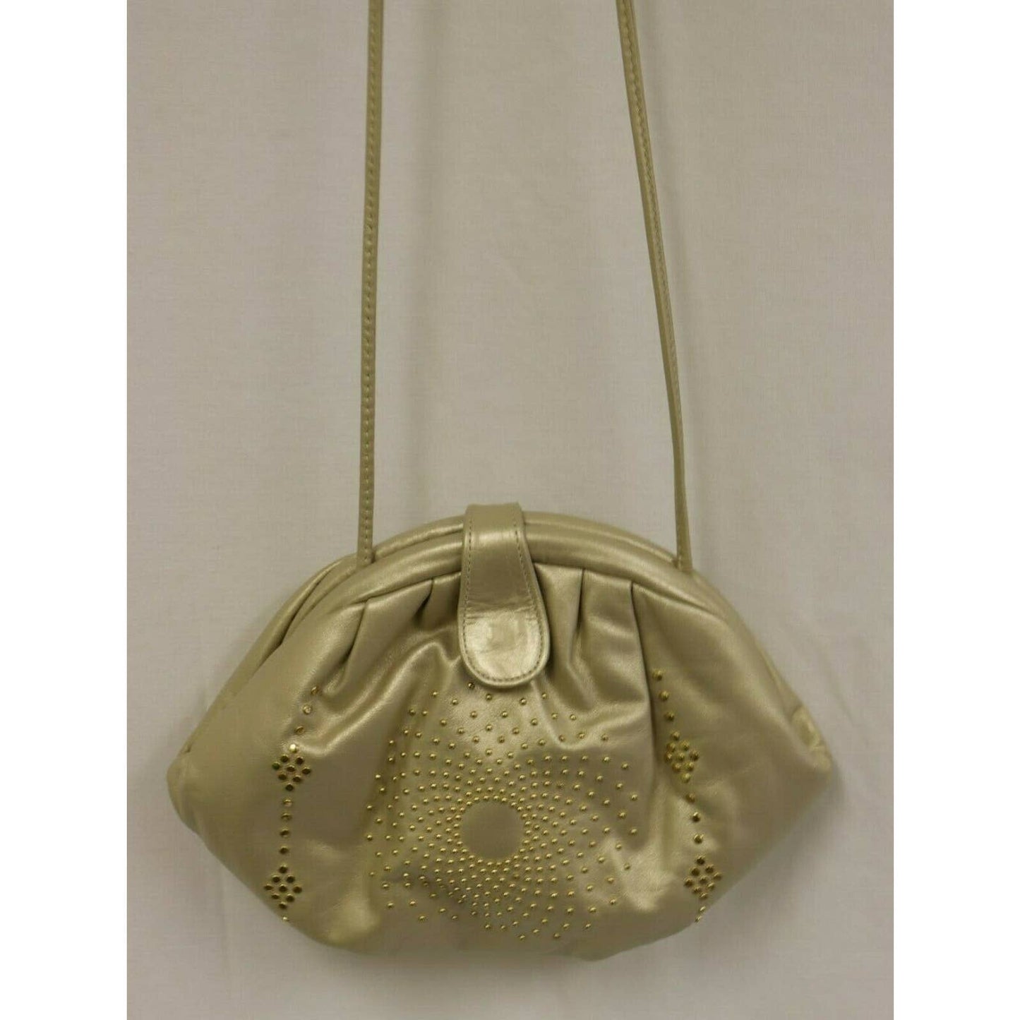 Vintage Ohh! Ashley Cream Leather Evening Shoulder Bag/Clutch