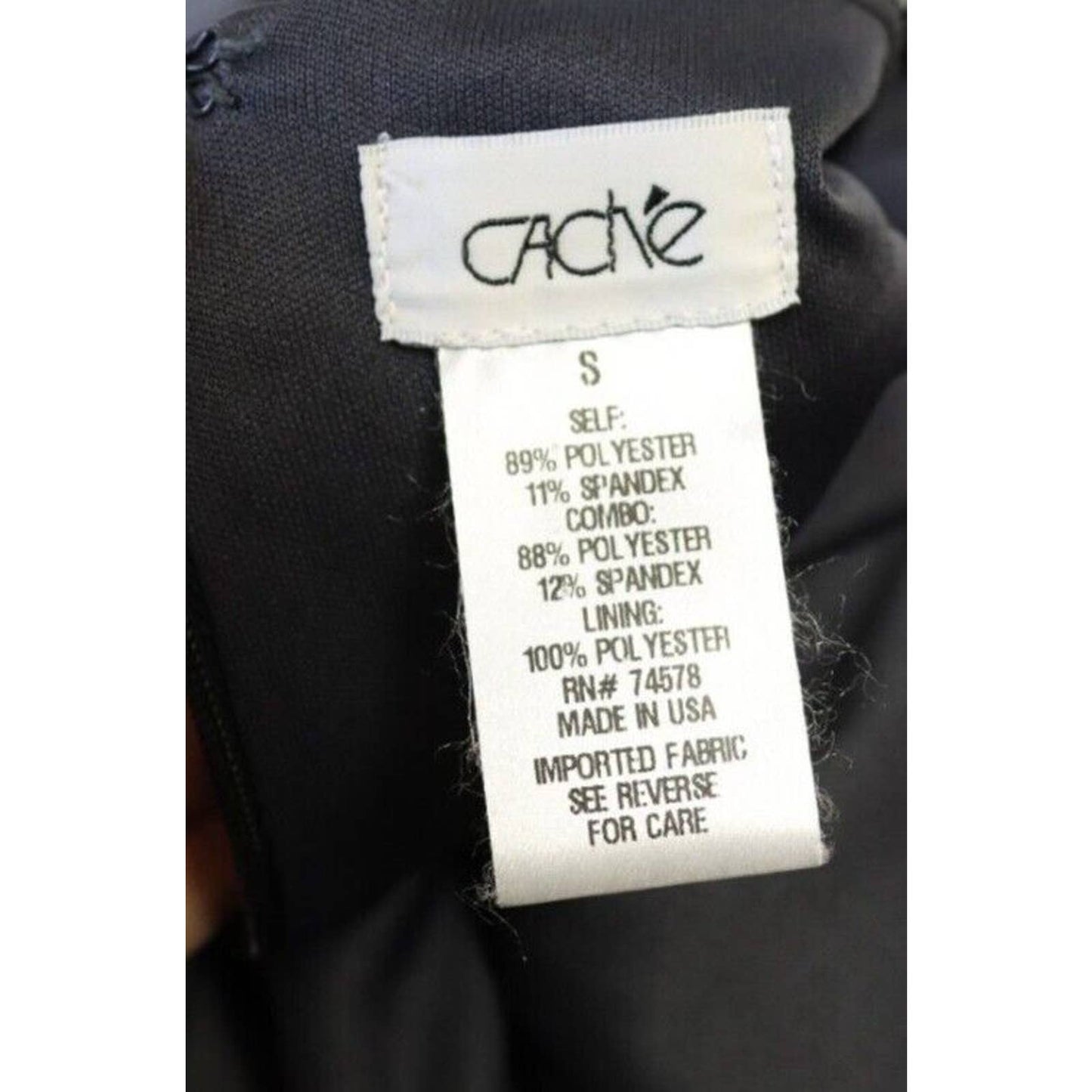 Cache Dress Bodycon Small Long Sleeve Stretchy
