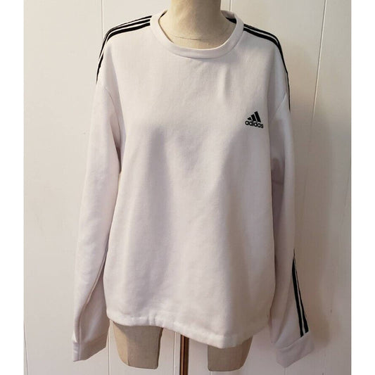 Adidas sweatshirt 3 striped streetwear Size Large (40)