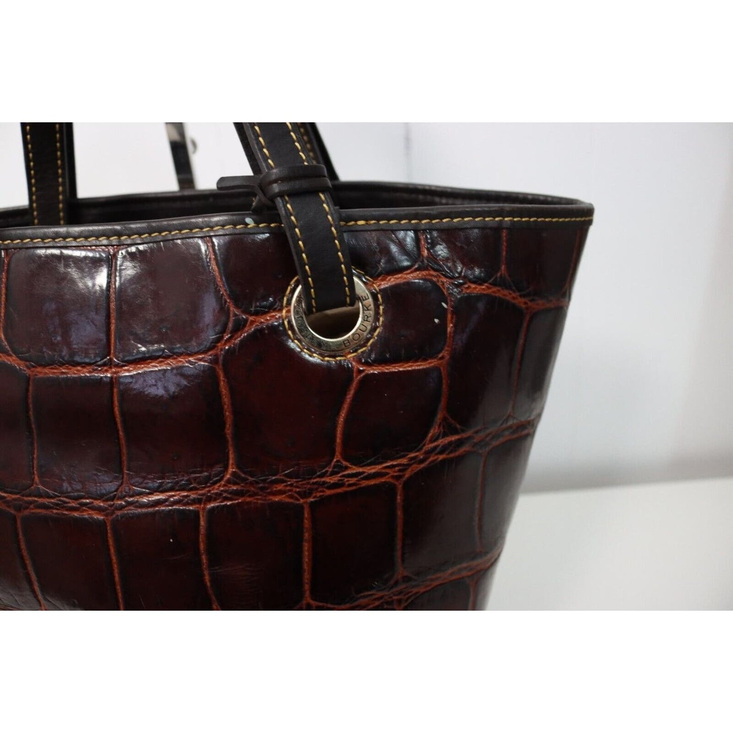 Dooney and Bourke Leather Shoulder Bag Embossed Leather