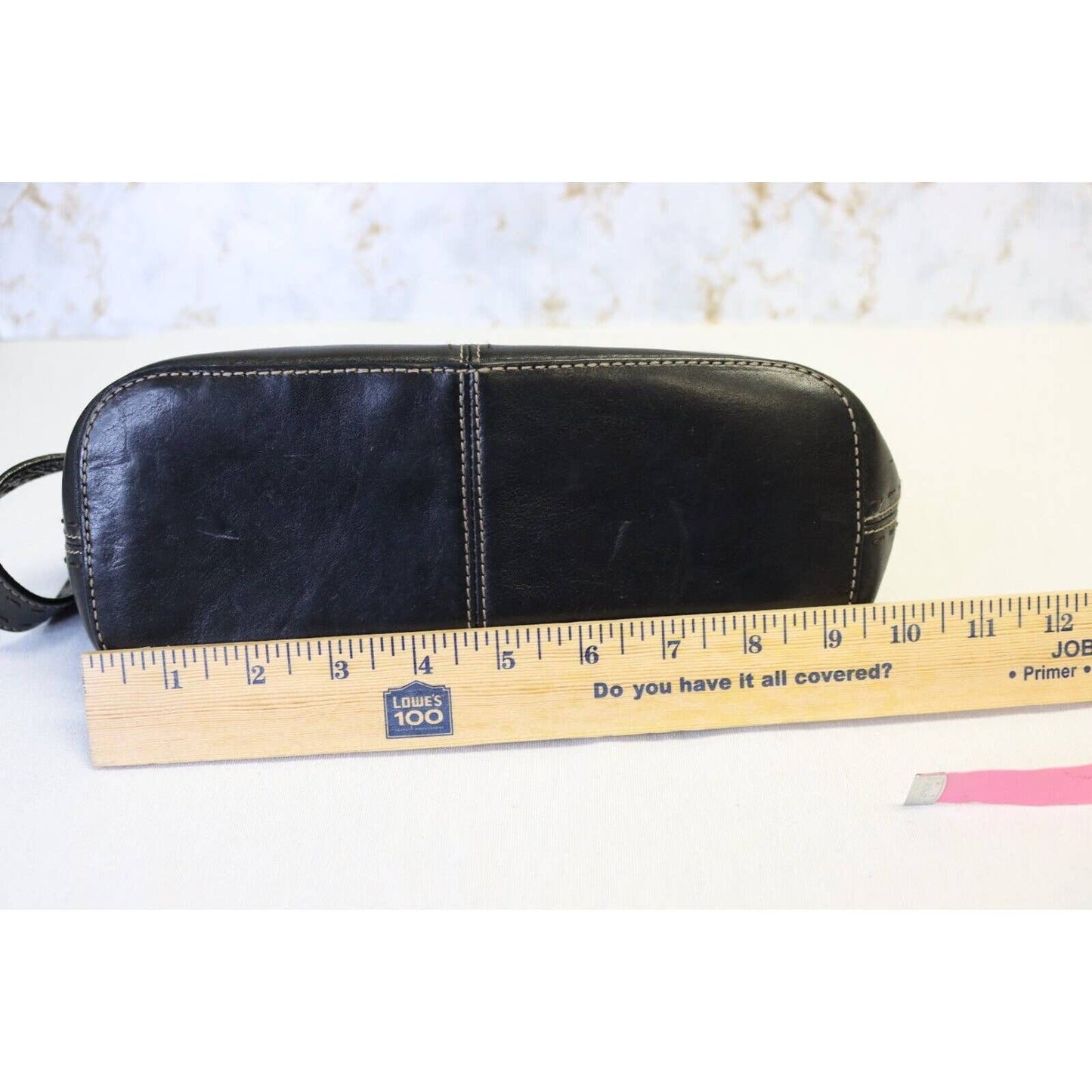 Vintage Fossil Black Leather Handbag
