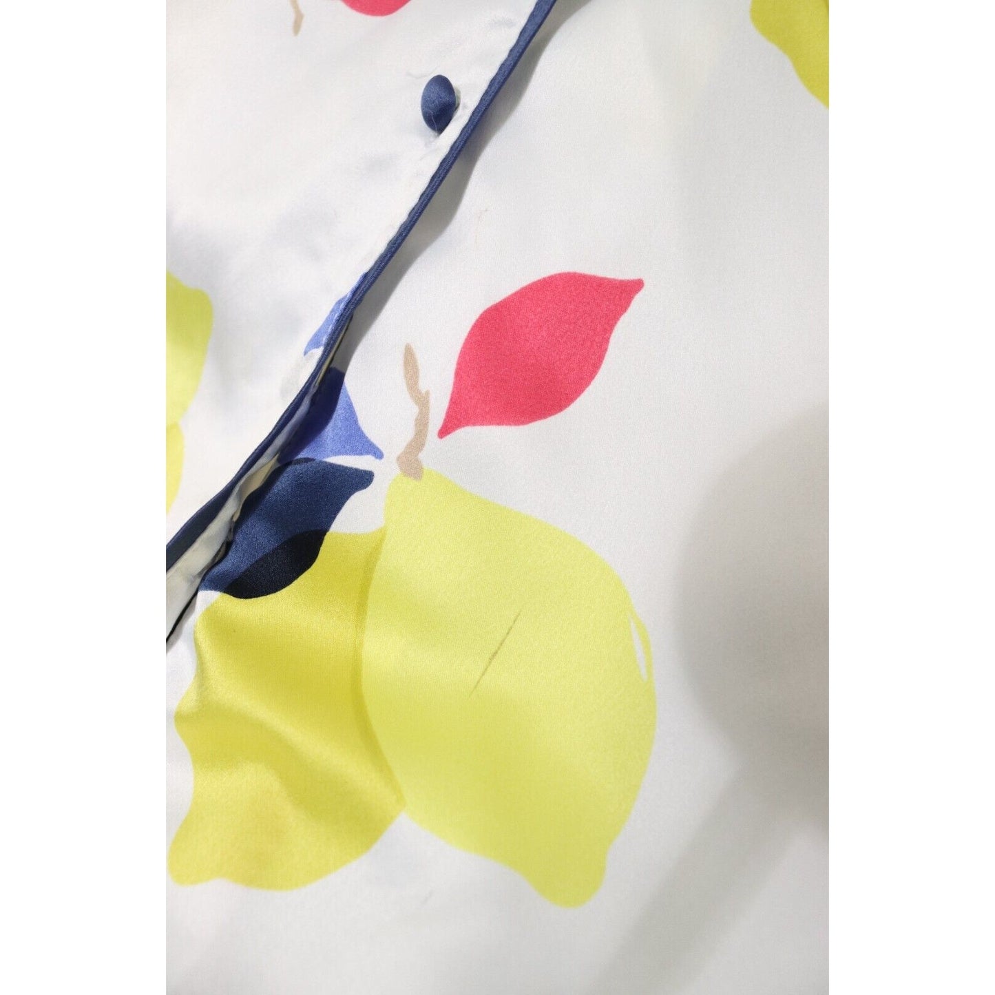 Kate Spade Sleep Pajama Top XS Top Only Lemon Short Sleeve