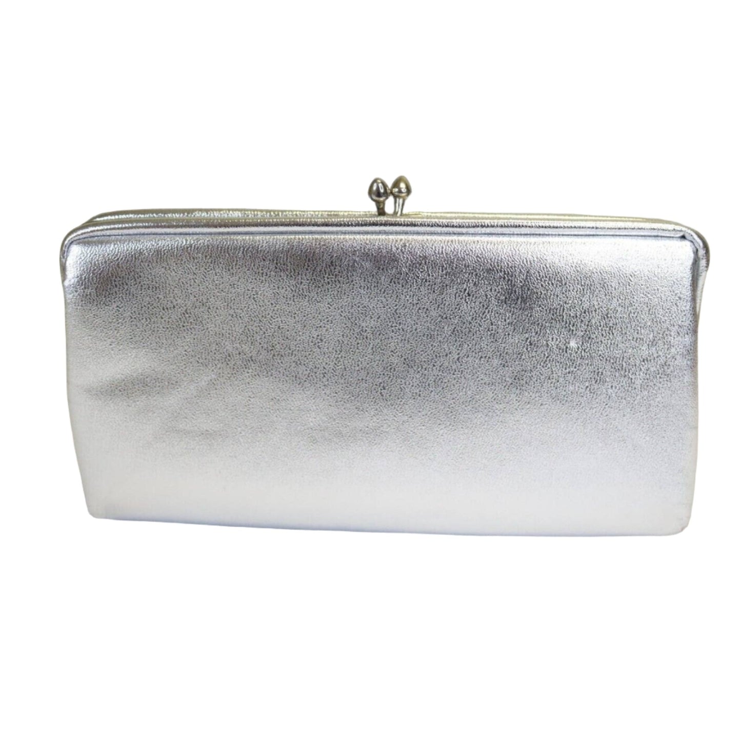 Vintage Ande Silver Clutch With Chain Handle Hand Bag Purse