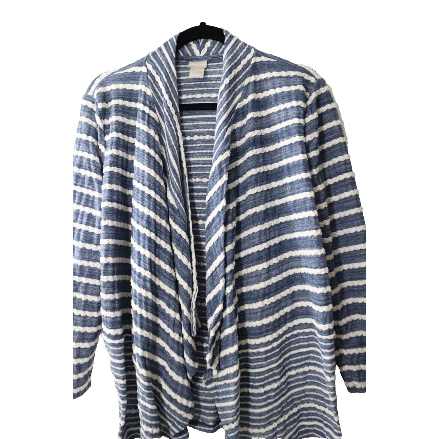 Chico's Stripe Cardigan Long Sleeve Size 2/Large