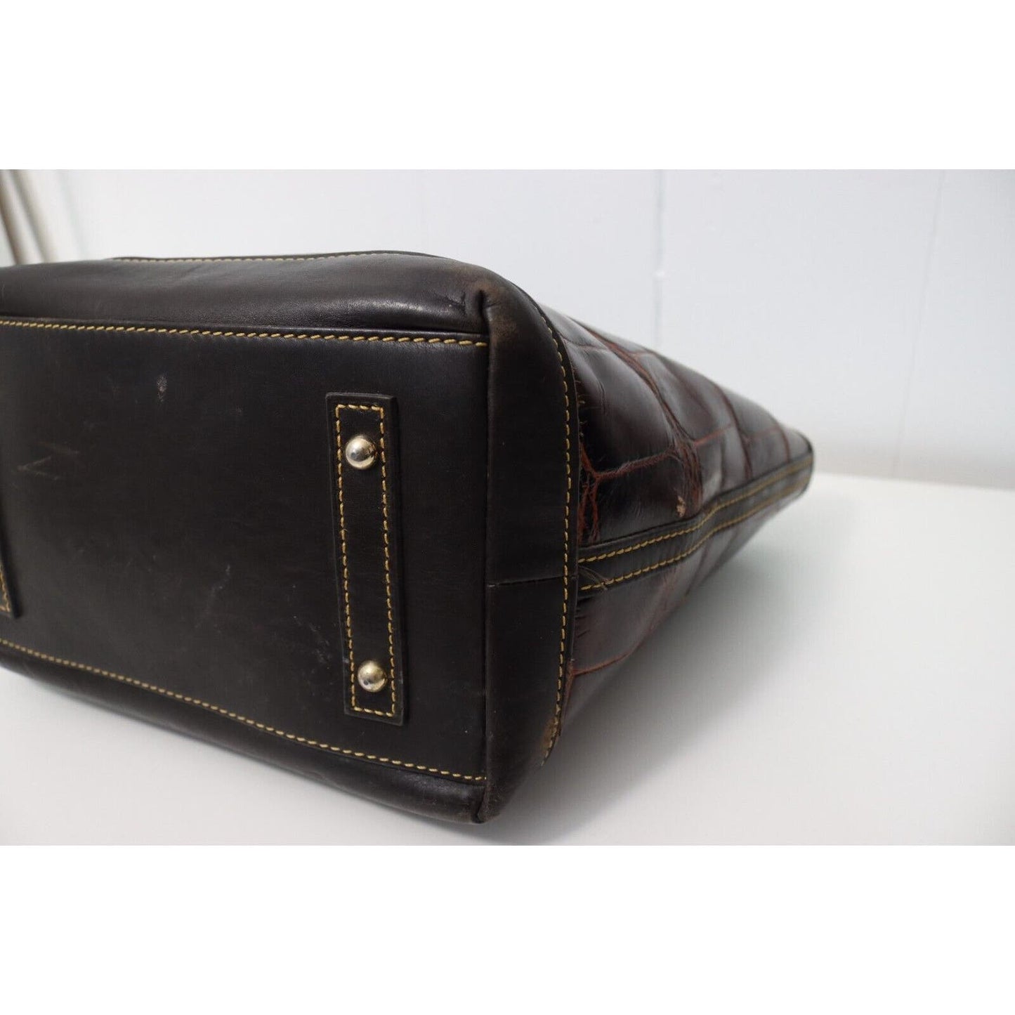 Dooney and Bourke Leather Shoulder Bag Embossed Leather
