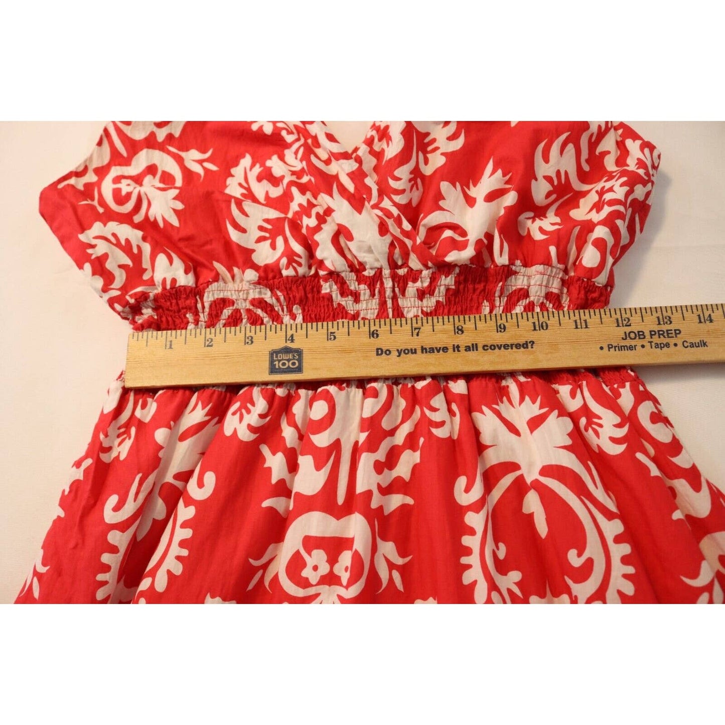 Merona Maxi Dress Medium 100% Cotton Sleeveless V Neck