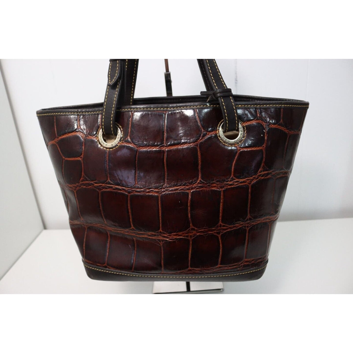 Dooney and Bourke Leather Shoulder Bag Embossed Leather