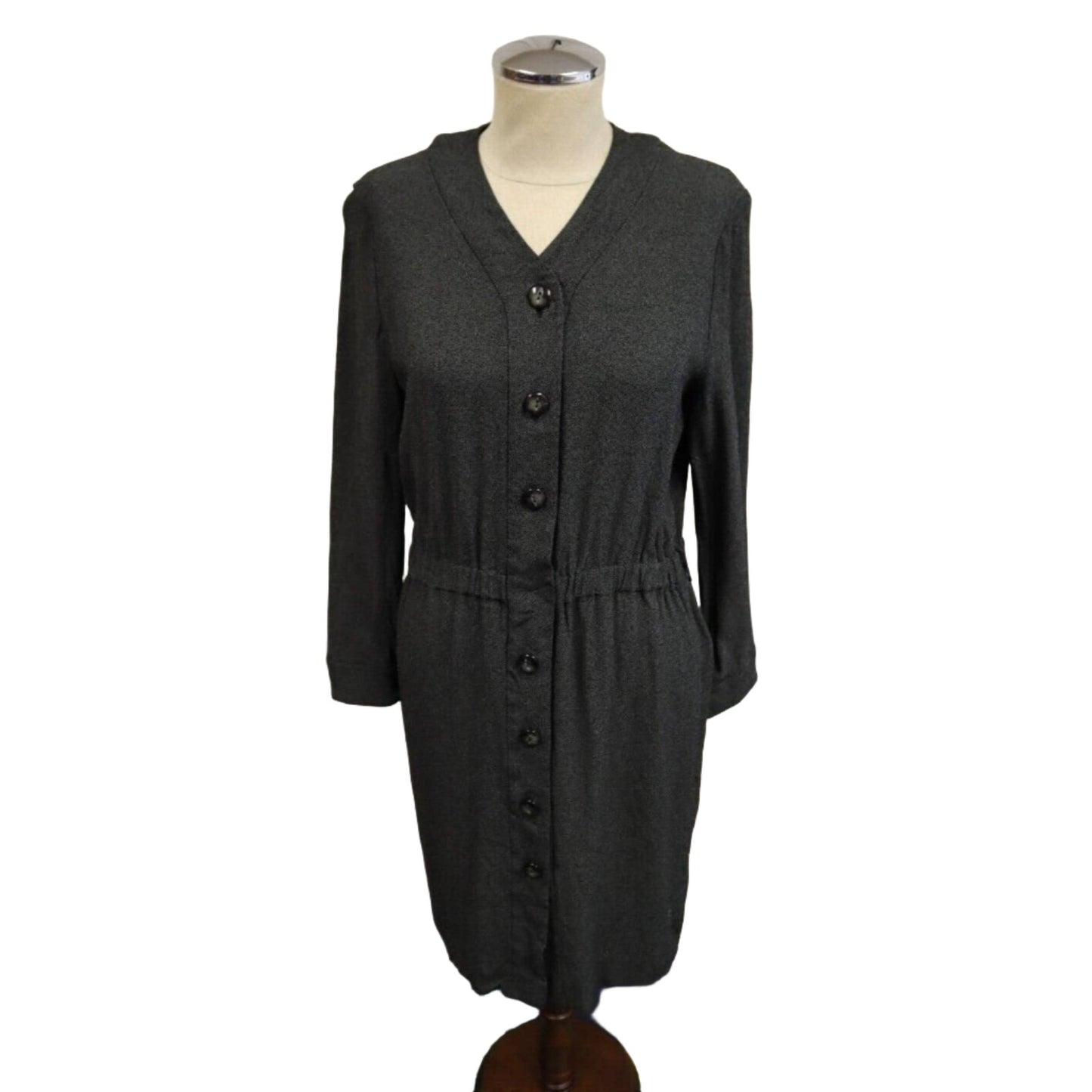Vintage Linda Allard Ellen Tracy Button Up Dress
