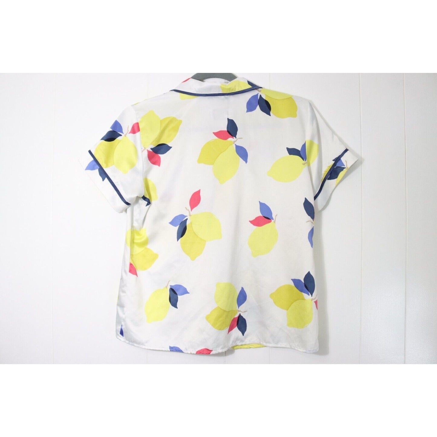Kate Spade Sleep Pajama Top XS Top Only Lemon Short Sleeve