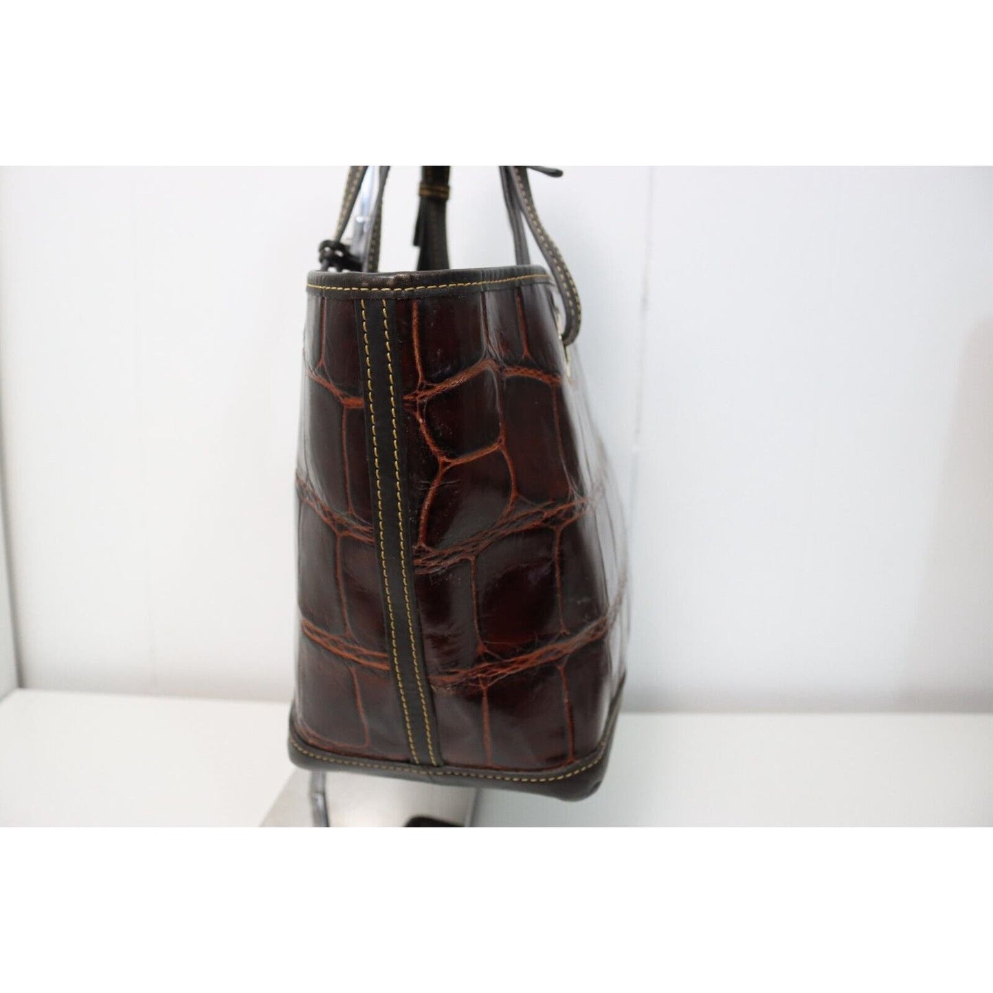 Dooney and Bourke Leather Shoulder Bag Embossed Leather
