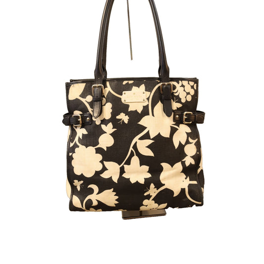 Kate Spade Large Black and White Tote Bag Canvas