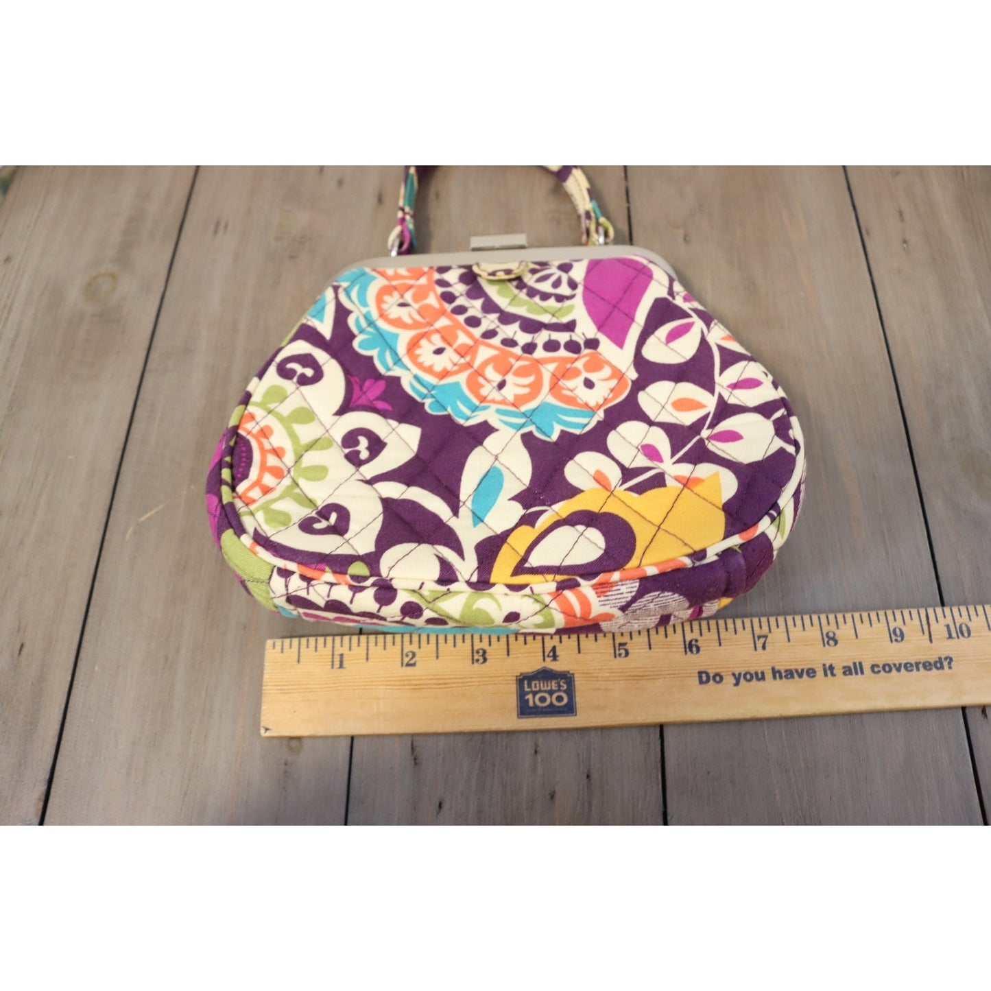 Vera Bradley Convertiable Top Handle/Crossbody Floral Small Bag Mini Frame
