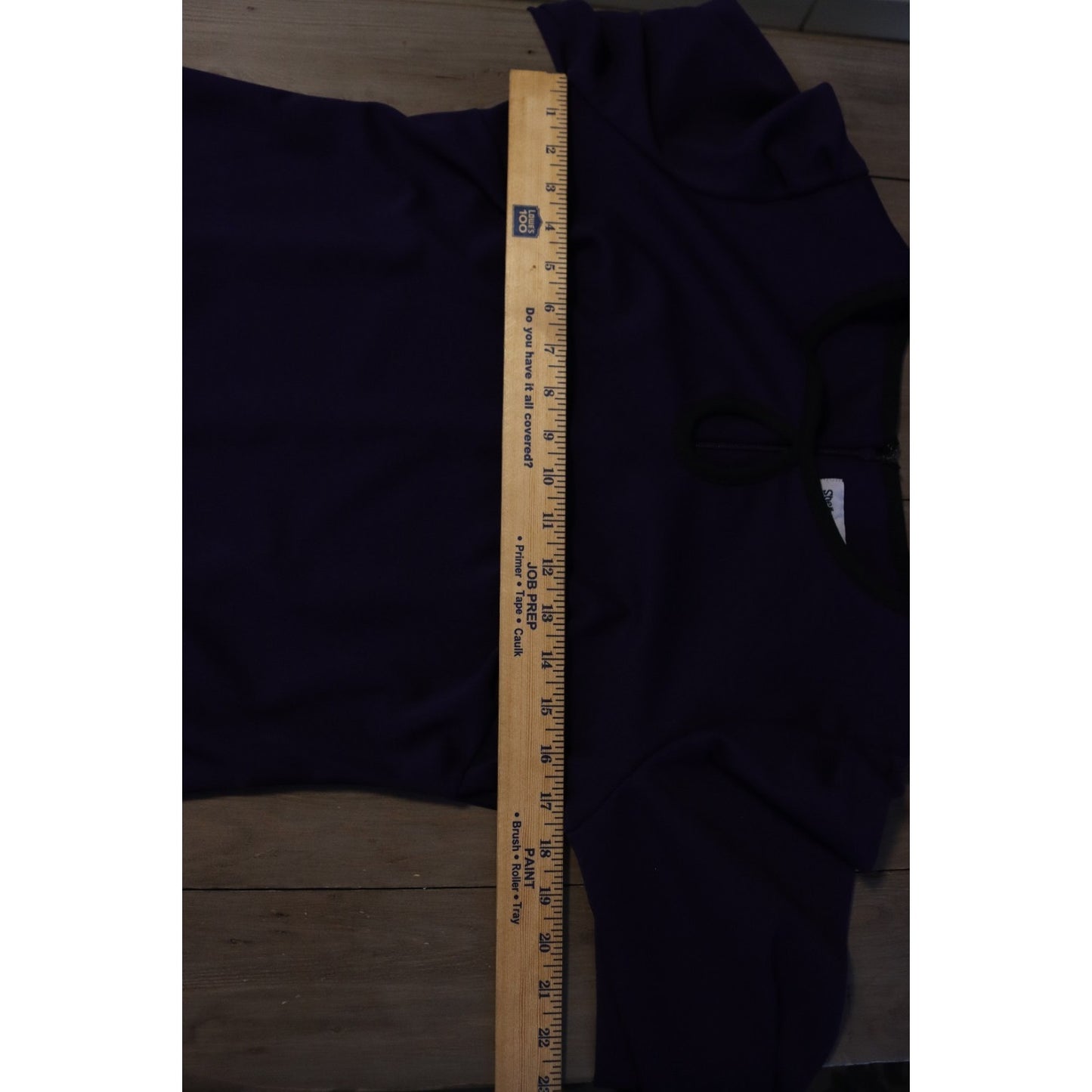 Shelby & Palmer Midi Sheath 8 Plum Purple Keyhole Front Back Zip Flaws