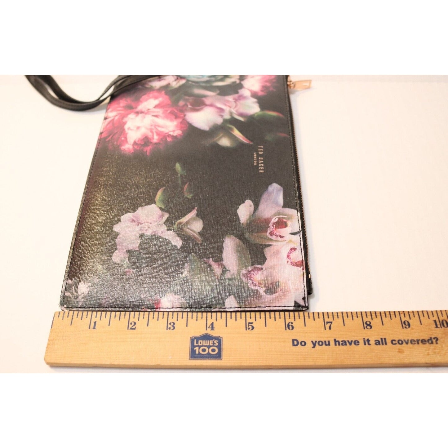 Ted Baker Large Wristlet Black with Floral