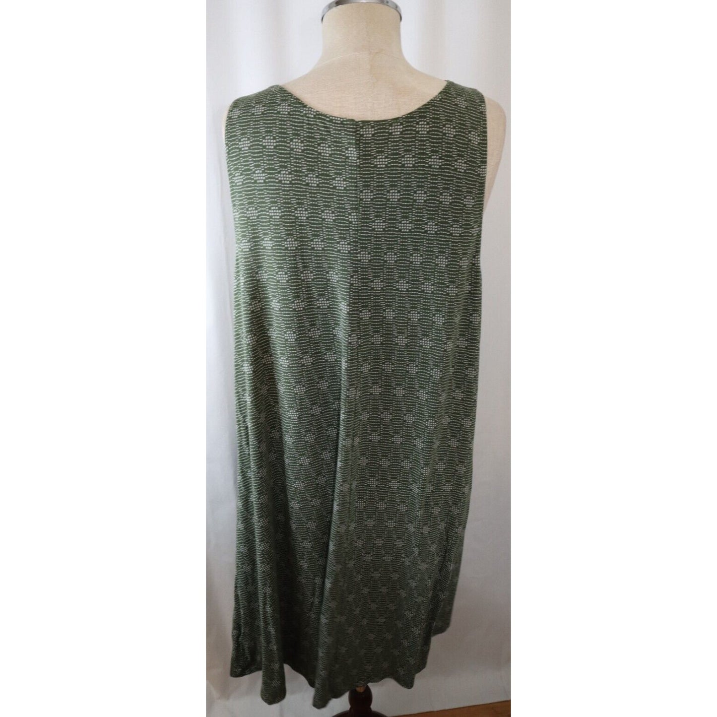 Old Navy XL Green Sleeveless Dress 36" Rayon Spandex