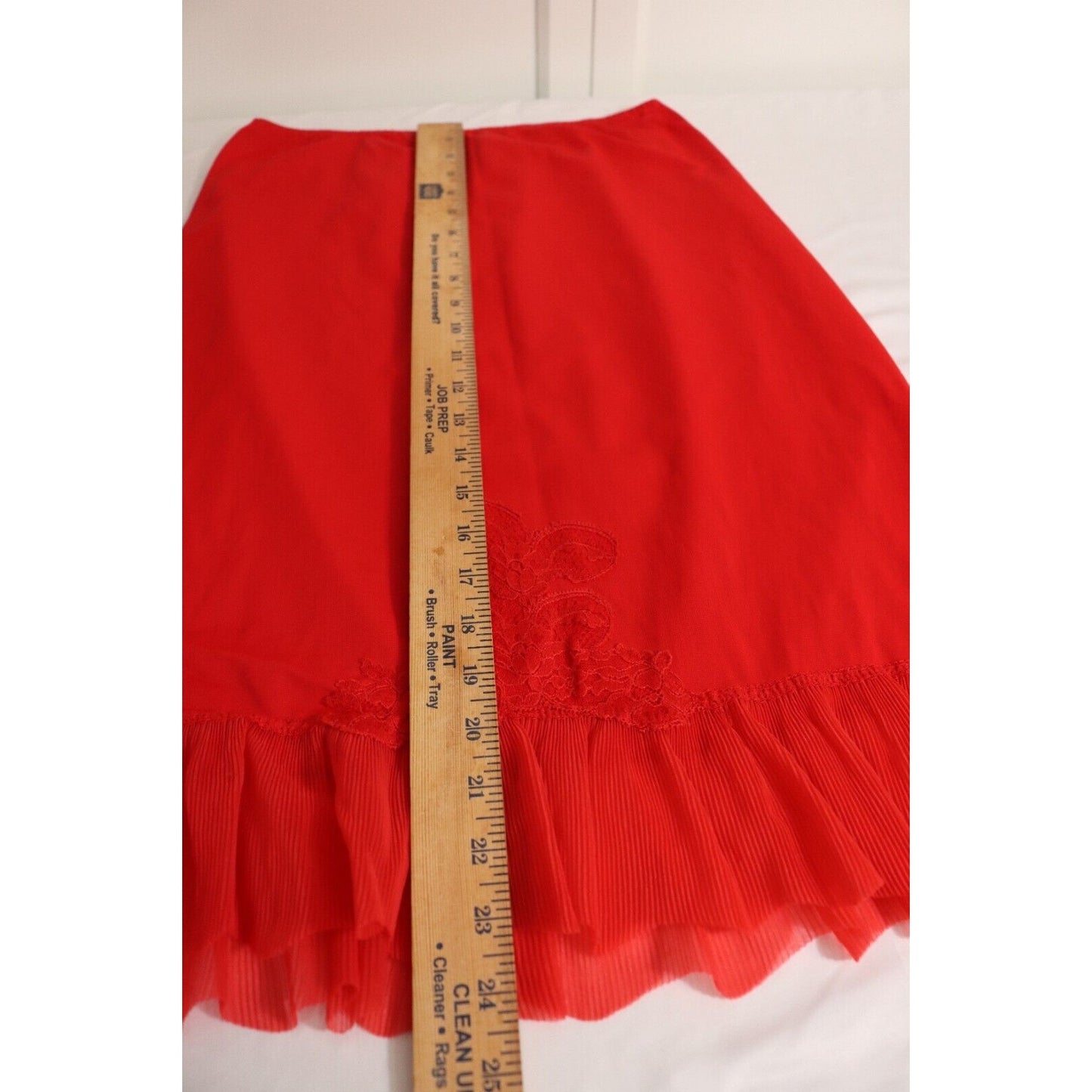 Dorella Irregular Small Petticoat Red Nylon