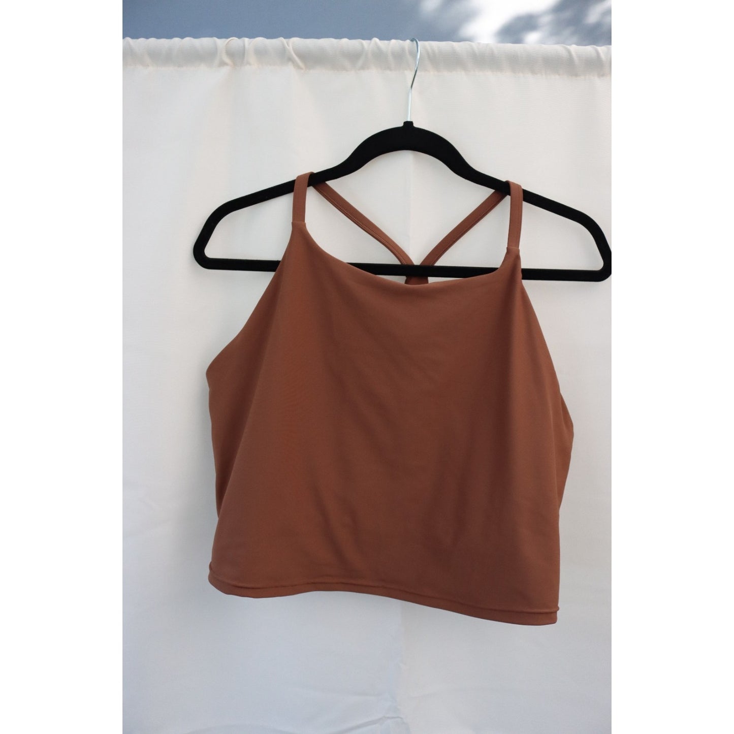 Old Navy Active Powersoft Tank Top Built in bra Brown Size 2X Light Support