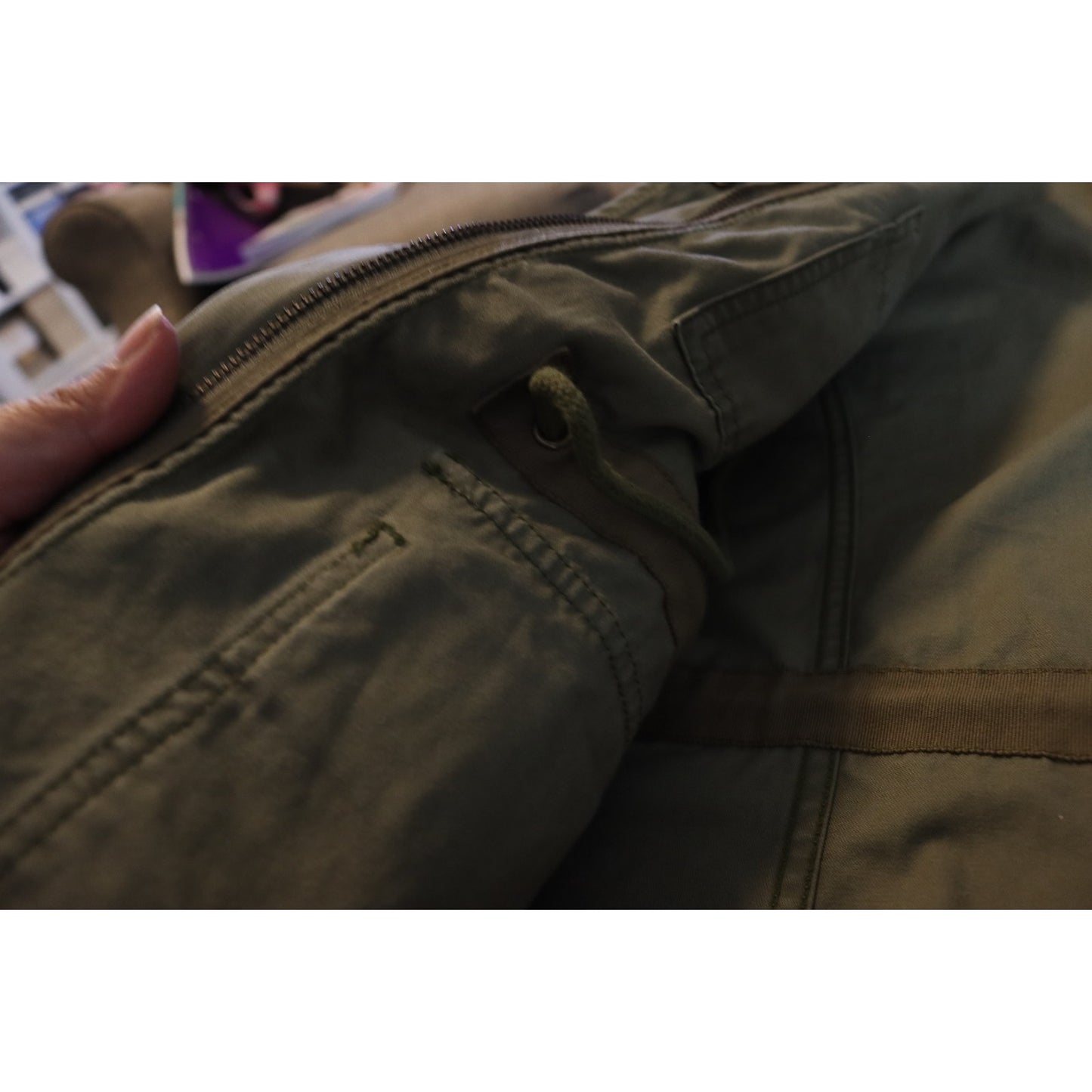 Madewell Utility Cargo Jacket Women's XS Passage Olive Green Long Sleeve