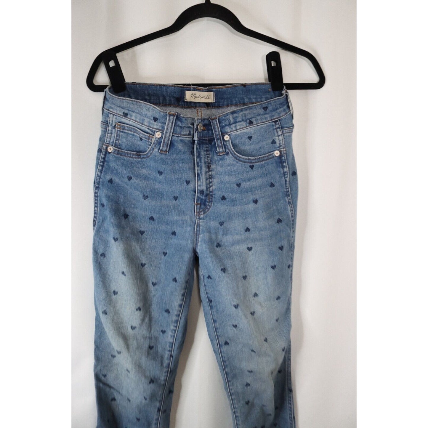 Madewell Heart Jeans 10" High Rise Skinny Size 26