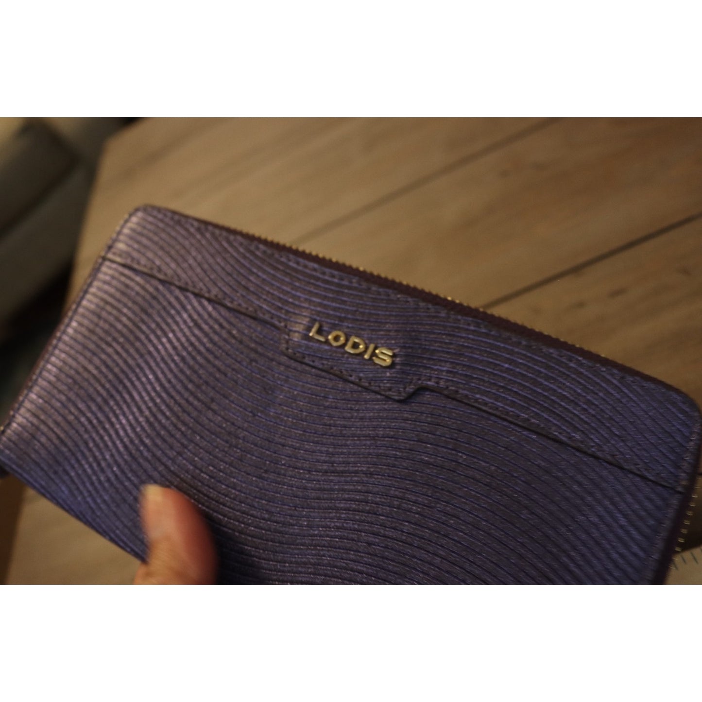 Lodis Purple Wallet Shiny