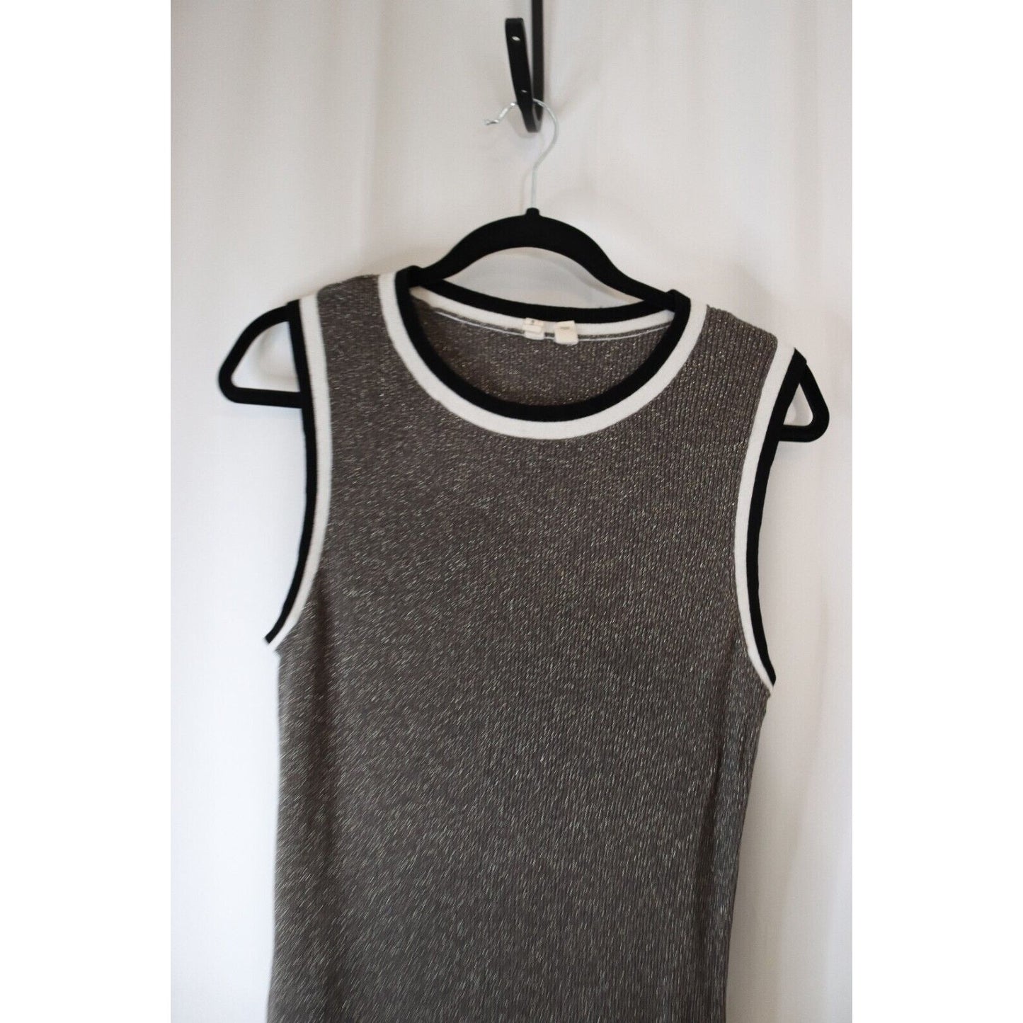 Moth By Antropologie Silver Tank Top Size M Metallic