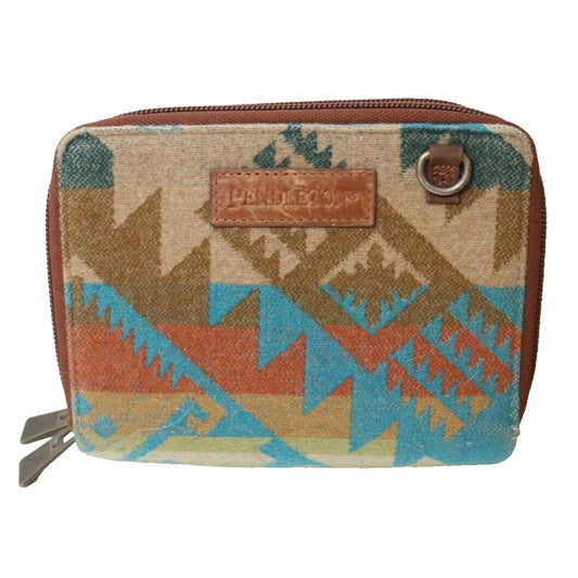 Pendleton Wool and Fabric Wallet No crossbody strap