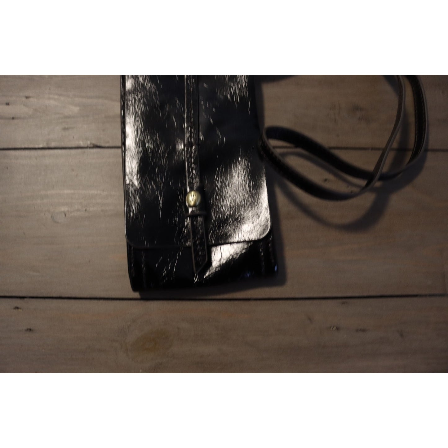 Hobo Interntional Phone Wallet Crossbody Black Leather