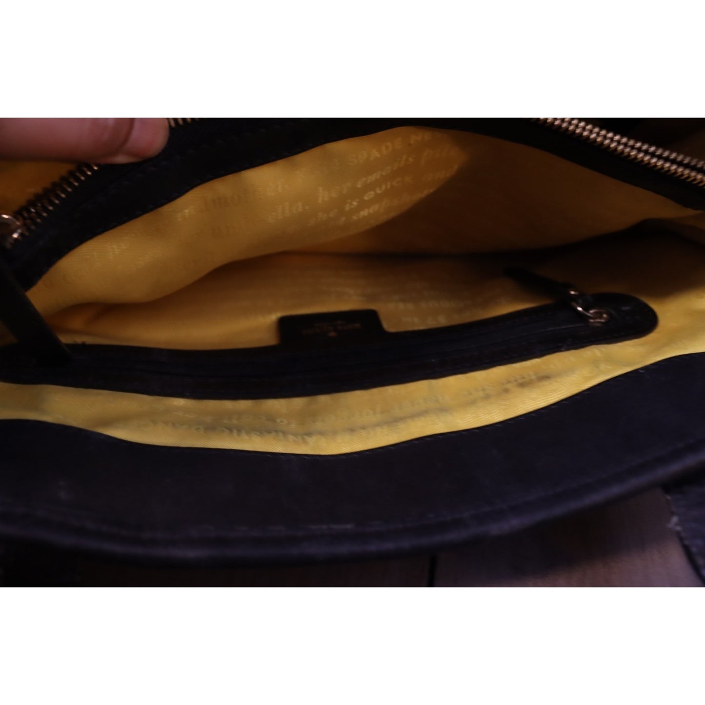 Kate Spade Large Black and White Tote Bag Canvas