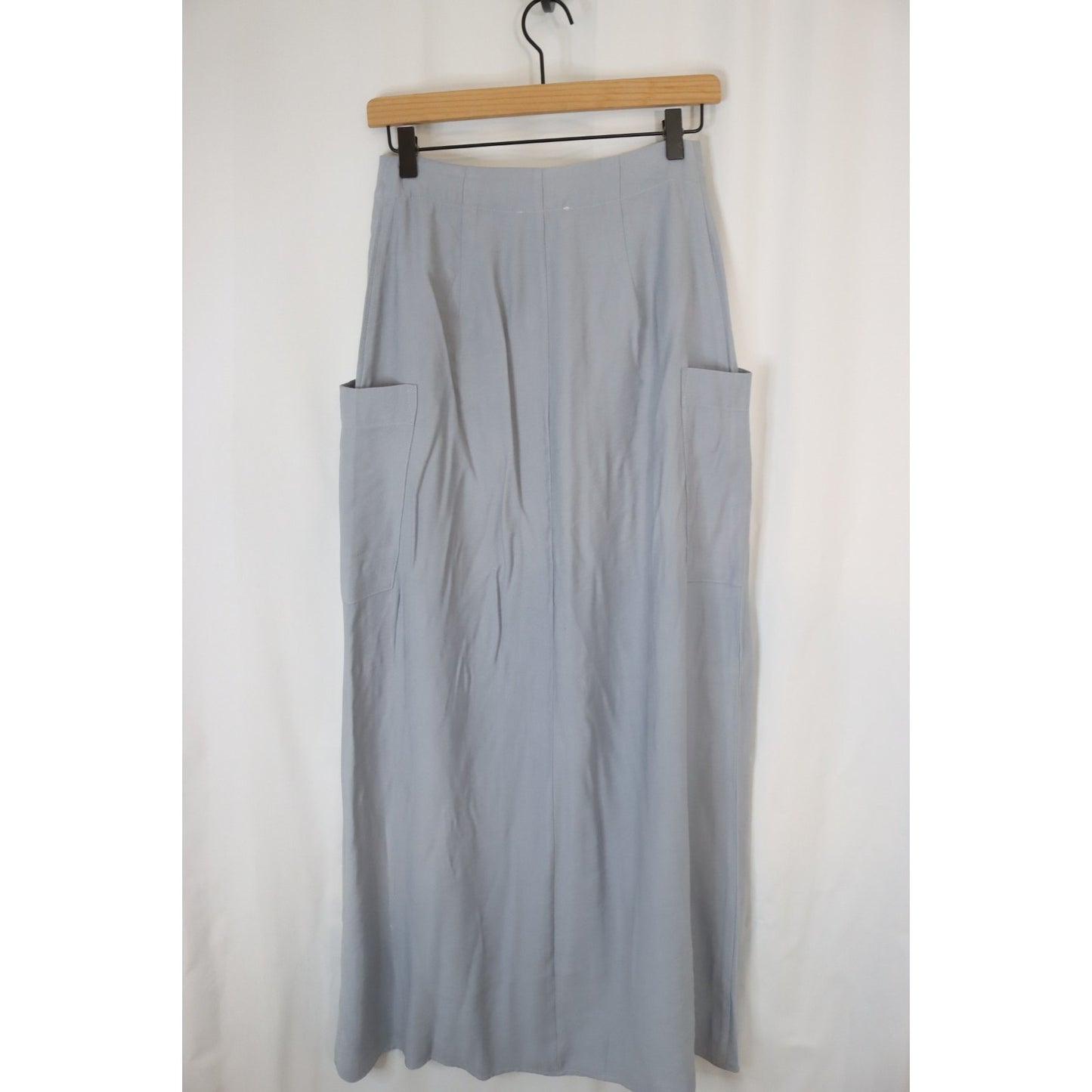Promesa Small Maxi Skirt Button Down Slit Rayon Polyester