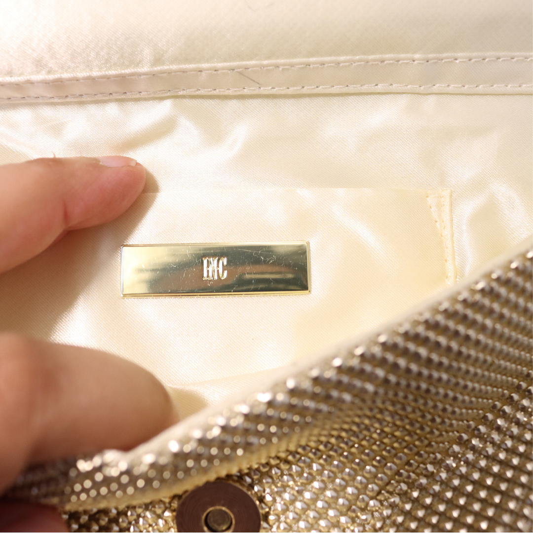 International Concept INC Gold Evening Handbag