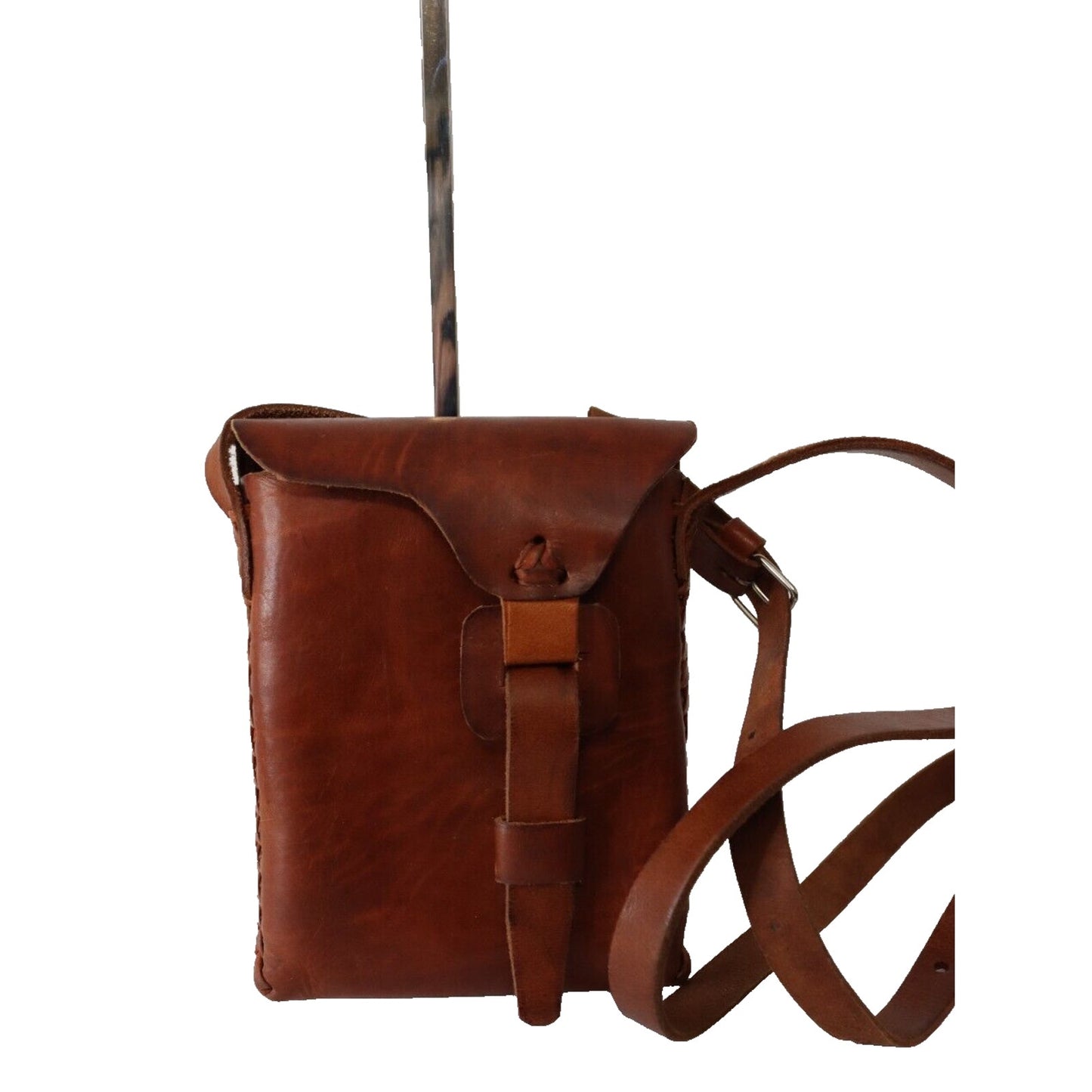 Unbranded Leather Crossbody Handbag Inside Raw Leather