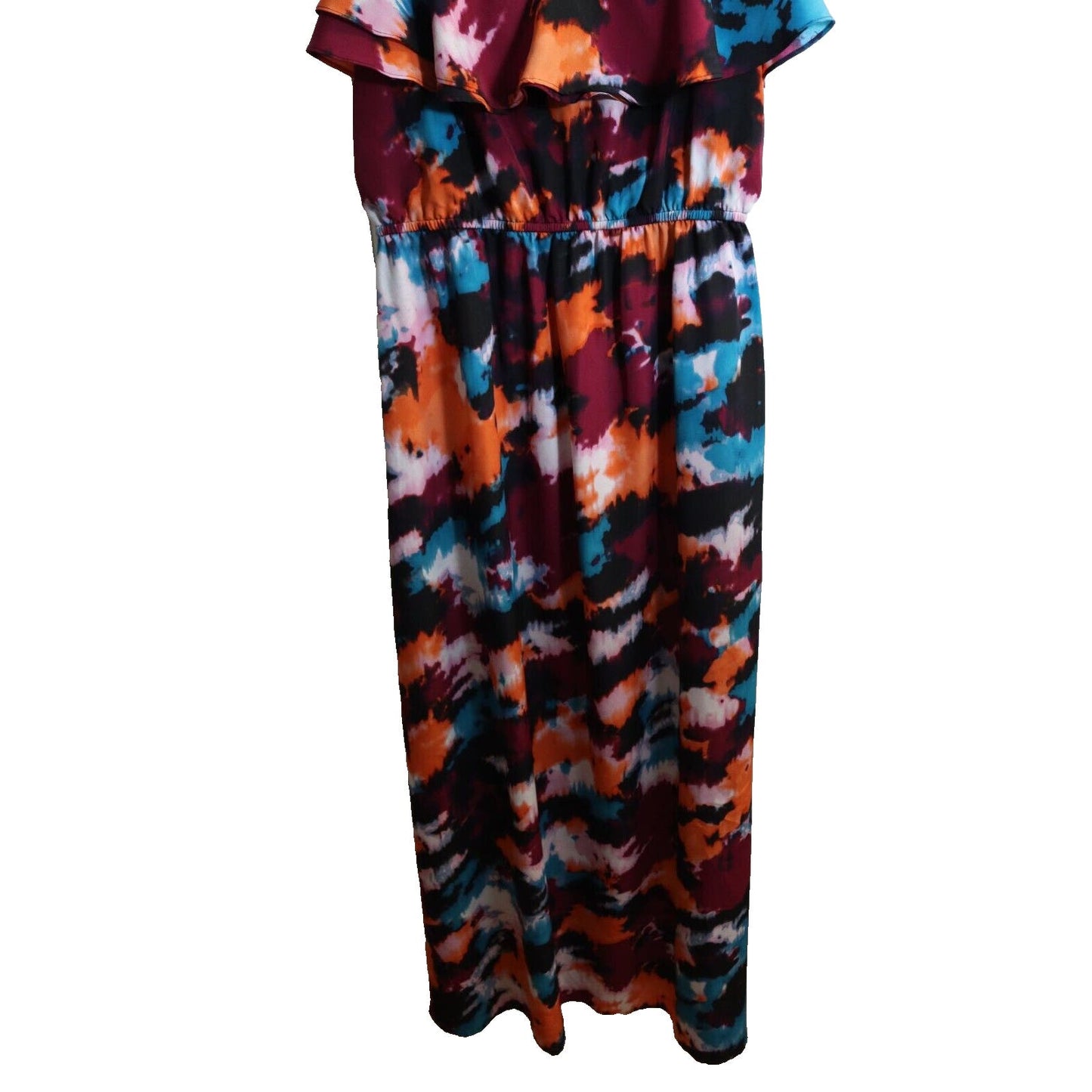 Loft Maxi Dress Size 8 Spagetti Strap Colorful