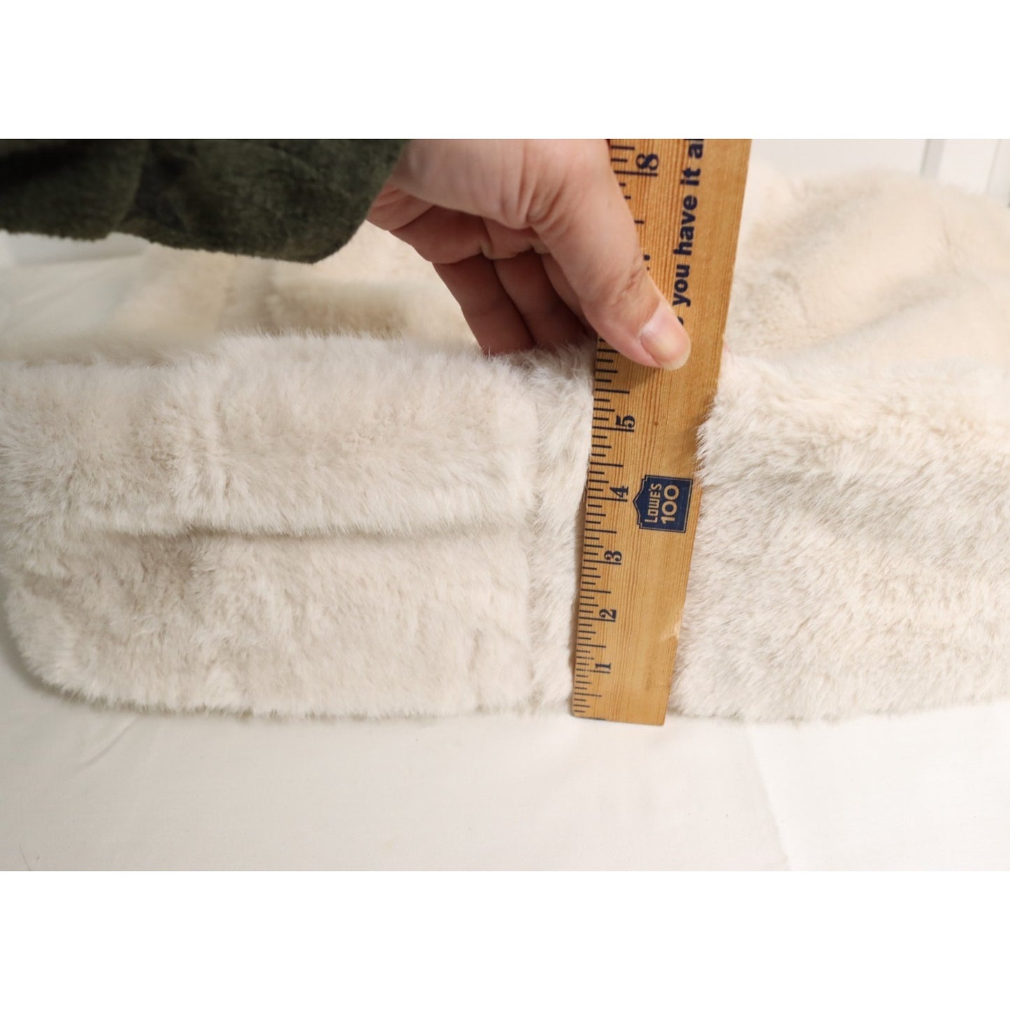 NWT White Faux Fur Victoria's Secret Shoulder Bag